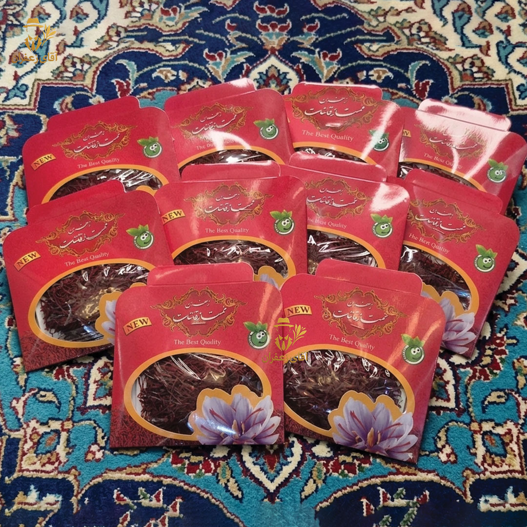 زعفران ممتاز قائنات نیم مثقالی پک 20 عددی   زعفران خانه برکت